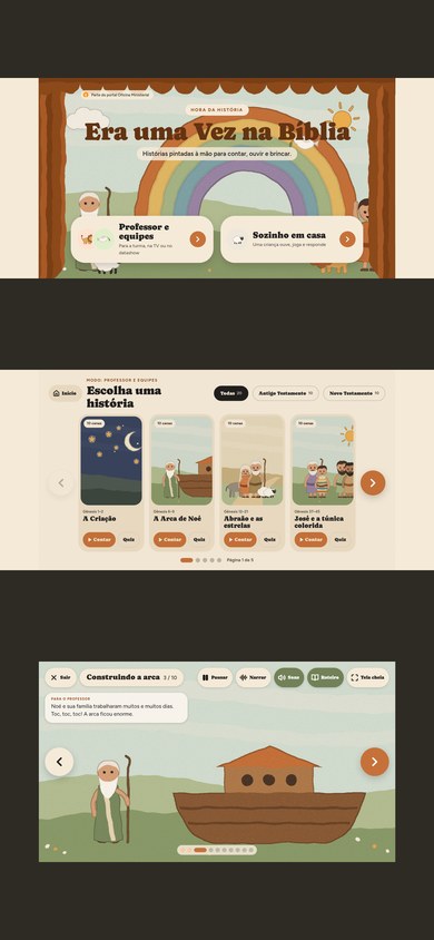 Era uma Vez na Bíblia no celular