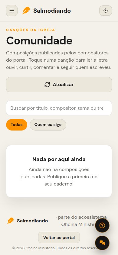 Salmodiando no celular